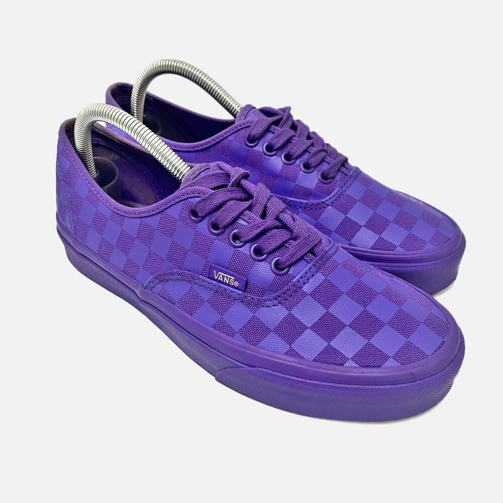 Vans Purple Checkerboard Old Skool Shoes/Sneakers Size M 7.5. W 9.0